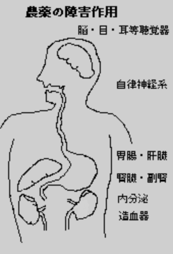 農薬の障害作用